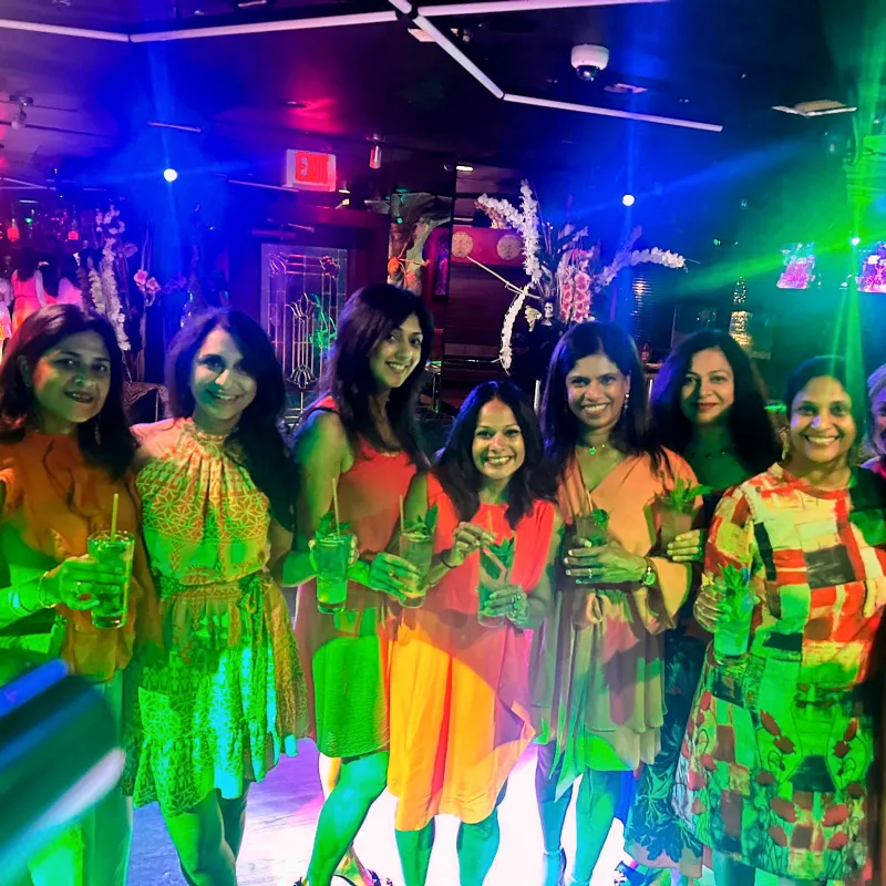 a group of people standing on a stage