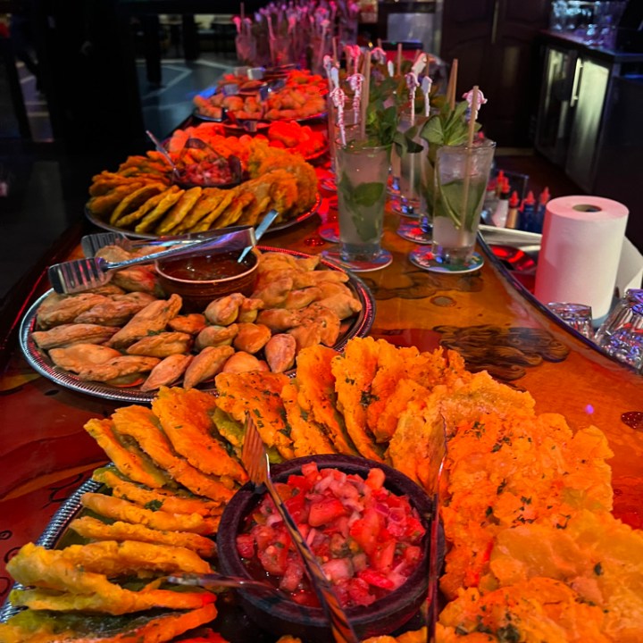 a plate of food on a table