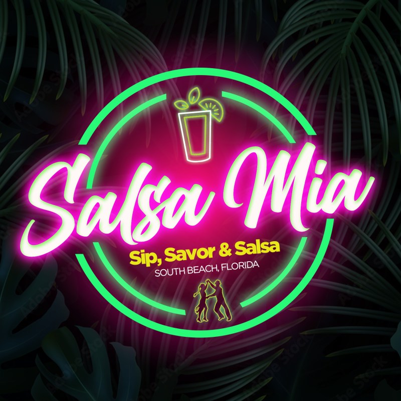 Salsa Mia Sip, Savor & Salsa logo